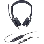 Yealink UH44 Dual UC USB-C/A Bedraad Hoofdband Kantoor/callcenter USB Type-C / USB Type-A Zwart