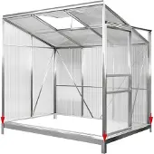 Deuba Gegalvaniseerde stalen fundering 190x122x12cm - voor aangebouwde serre