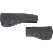 Herrmans line dd36 - ergonomisch verstelbaar fiets handvat zwart/grijs 124/90mm