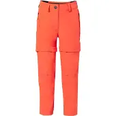 Vaude - Kid's Zip Off Pants Slim Fit - Afritsbroek 110/116, rood