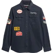 Superdry Tussenjas marine / goudgeel / rood / wit
