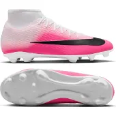 Nike Mercurial Superfly 11 Club Gras / Kunstgras Voetbalschoenen (MG) Felroze Wit Zwart