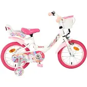Volare Unicorn Kinderfiets - Meisjes - 14 inch - Wit