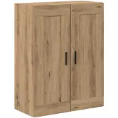 vidaXL Highboard 2 pcs Artisan Eiken 69,5 x 34 x 180 cm Bewerkt hout