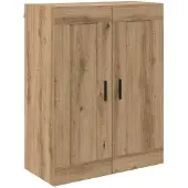 vidaXL Hoge kast 2 st Artisan Eiken 69,5 x 34 x 180 cm Bewerkt hout
