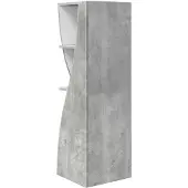 vidaXL Hoekkast 32x32x102cm Bewerkt hout Beton Grijs
