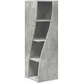 vidaXL Hoekkast 32x32x102cm Bewerkt hout Beton Grijs