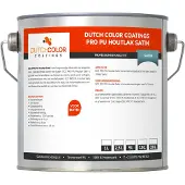 Dutch Color DCC PRO PU Houtlak Satin RAL 9005 | Gitzwart 2.5L