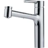 Franke messing mengkraan voor hoge druk, model Centro met uittrekbare douchekop, chroom, bediening aan de bovenkant, artikelnummer 115.0600.