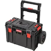 Qbrick PRIME Kar Stapelbaar 590 x 425 x 660 mm 37 l IP66 100 kg draagvermogen met dubbele telescopische aluminium handgreep