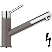 BLANCO Kano S - Keukenkraan met uittrekbare vuistdouche, vulkaangrijs/chroom 527654