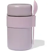HEMA Voedselcontainer 450ml rvs roze (roze)