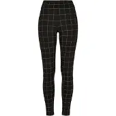 Urban Classics - Leggings voor dames, model TN738 (maat XS) (zwart/wit)