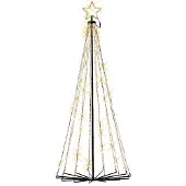 Lumineo Metalen kerstboom met verlichting | | 1.8 meter