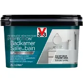 V33 Badkamerverf Renovatie Perfection Zachtgrijs Zijdeglans 2l
