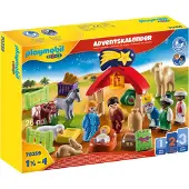 Playmobil Christmas 1.2.3 Adventskalender "Kerststal" - 70259