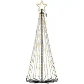 Lumineo Metalen kerstboom met verlichting | | 1.5 meter