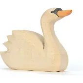Ostheimer houten speelfiguur zwaan kop hoog multicolor speelgoed.