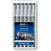 Staedtler Lumocolor 308 fineliner zwart (0,05 - 0,8 mm) 6 stuks