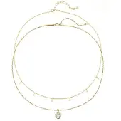 Hey Happiness Ketting 'Crystal Heart' goud