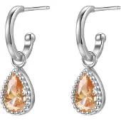 Hey Happiness Oorbellen 'January Birthstone' zilver