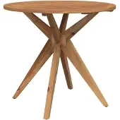 vidaXL Tuintafel rond Ø85x75 cm massief acaciahout