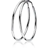 Zinzi zilveren oorringen 35 x 2mm glad ZIO435