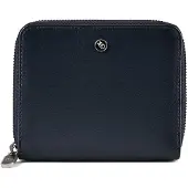 Mandarina Duck Leren Portemonnee Downtown Zip Wallet Iron Gate Donkergrijs
