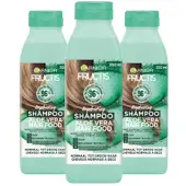 Garnier 3x Fructis Hair Food Aloë Vera Shampoo 350 ml