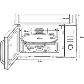 Continental Edison Magnetron - CONTINENTAL EDISON - CEMO29BC - 29 l - Combinatie - Zwart