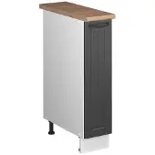 Vicco Apotheekkast Fame-Line, Donkergrijs/Wit, 20 cm, WB Eik