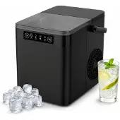 Amiko ICEMAKER-1200 IJsblokjesmachine - 12 kg/24 uur - Eerste ijs in 8-10 min - 2,2L watertank - Compact