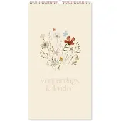 Jots Verjaardagskalender - Wilde Bloemen - zonder jaartal - 16x30cm