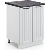 Vicco Fame-Line Keukenonderkast – 60 cm, WB Antraciet Wit Landhuis