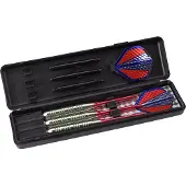 Abbey Darts Dartspijlenset 3d Flight Nikkel Silver Geel/zilver