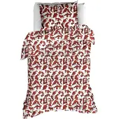 MOODIT Dekbedovertrek Zoe Wine Red Flanel-140 x 200 / 220 cm | 1-Persoons