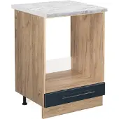 Vicco Fame-Line Keukenkasten – 60 cm, WB Marmer Donkerblauw hoogglans