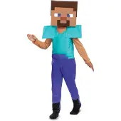 Minecraft (MOJANG), Steve Fancy Dress, Maat M (7-8 jaar), Jongens