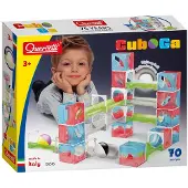 Quercetti knikkerbaan Cuboga - 70-delig bouwspeelgoed voor kinderen.