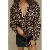 Hiccups for Kids Leopardprint V-hals Blouse