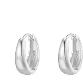 Hey Happiness Oorbellen 'Dome' zilver