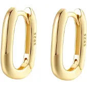 Hey Happiness Oorbellen 'Ellipse' goud