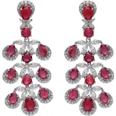 Avant Garde Oorbellen 'Biancaya' pink