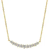 Hey Happiness Ketting 'Tennis Glow' goud