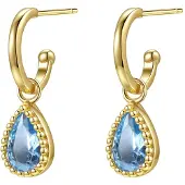 Hey Happiness Oorbellen 'December Birthstone' goud