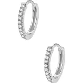 Hey Happiness Oorbellen 'Glimmer' zilver