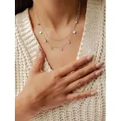 Hey Happiness Ketting 'Texture' zilver