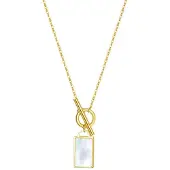 Hey Happiness Ketting 'Shell T-Bar' goud