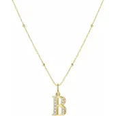 Hey Happiness Ketting 'Letter B' goud