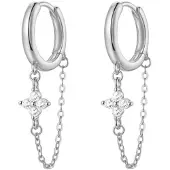 Hey Happiness Oorbellen 'Twinkle Blossom' zilver